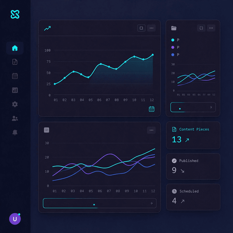 Signal Dashboard — Content analytics and metrics
